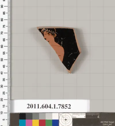 Terracotta fragment of a kylix (drinking cup)