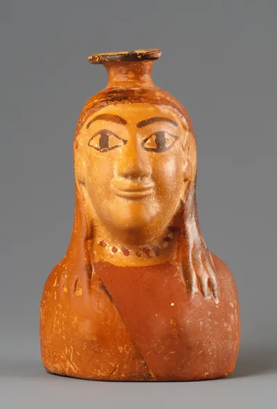 Plastic Vase in the Form of a Female Bust