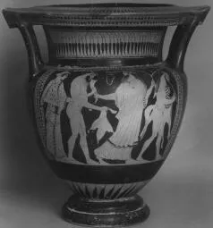 KRATER, COLUMN (ATHENIAN, RED-FIGURE)