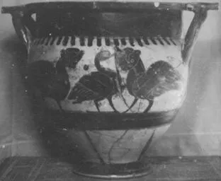 KRATER, COLUMN (ATHENIAN, BLACK-FIGURE)