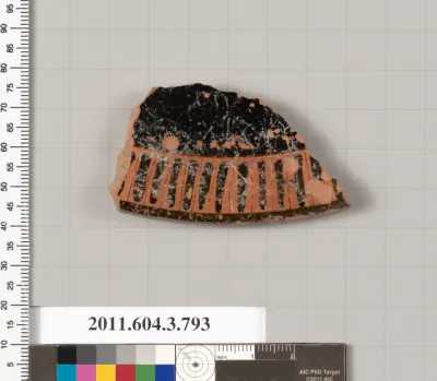 Terracotta fragment of a lid
