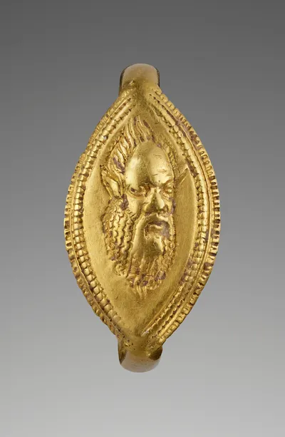 Finger Ring with a Head of Silenos