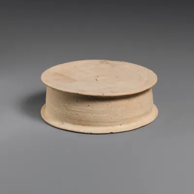 Terracotta statuette base