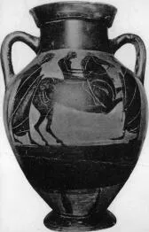 AMPHORA, BELLY, TYPE B (ATHENIAN, BLACK-FIGURE)