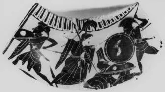 HYDRIA, FRAGMENT (ATHENIAN, BLACK-FIGURE)