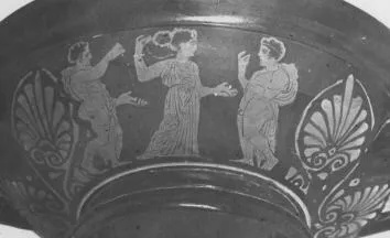 CUP, STEMLESS (ATHENIAN, RED-FIGURE)