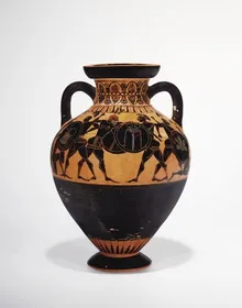 AMPHORA, NECK (ATHENIAN, BLACK-FIGURE)