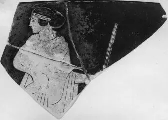 SKYPHOS, FRAGMENT (ATHENIAN, RED-FIGURE)