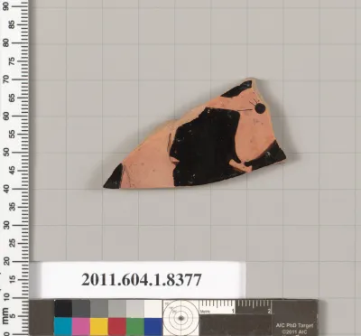 Terracotta fragment of a kylix (drinking cup)