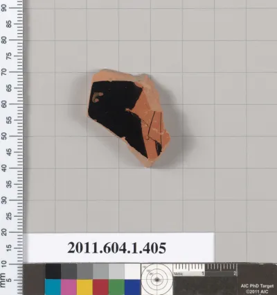 Terracotta fragment of a kylix (drinking cup)