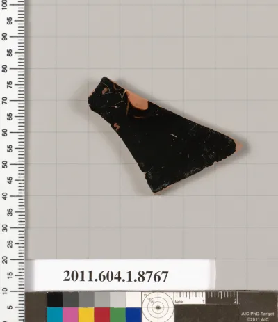 Terracotta fragment of a kylix (drinking cup)