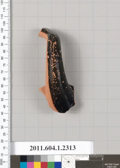 Terracotta fragment of a kylix (drinking cup)