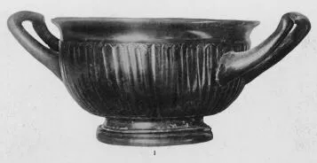 CUP (CALENIAN, BLACK GLAZE)
