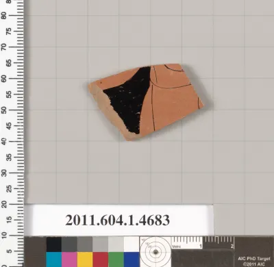 Terracotta fragment of a kylix (drinking cup)