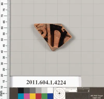 Terracotta fragment of a kylix (drinking cup)