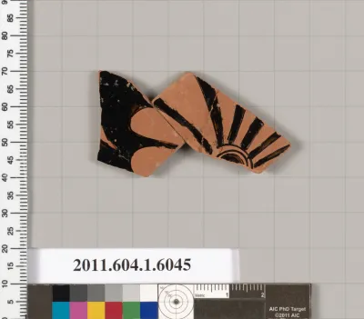 Terracotta fragment of a kylix (drinking cup)