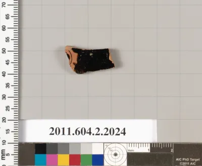 Terracotta fragment of an askos (flask with a spout and handle over the top)?