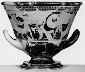 KRATER, CALYX, FRAGMENTS (ATHENIAN, RED-FIGURE)