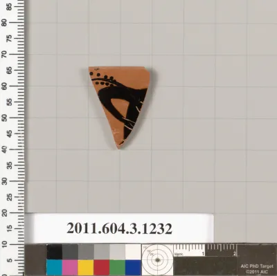 Terracotta rim fragment of a kyathos (cup-shaped ladle)