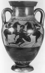 AMPHORA, BELLY, TYPE B (ATHENIAN, BLACK-FIGURE)