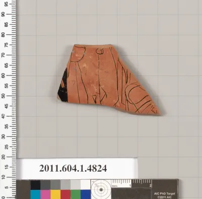 Terracotta fragment of a kylix (drinking cup)