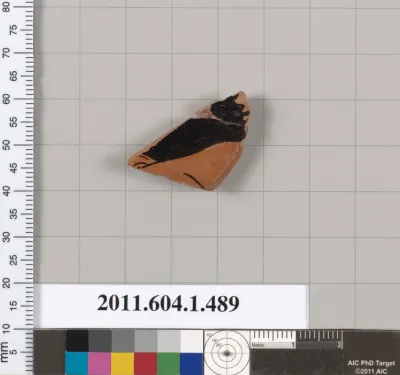 Terracotta fragment of a kylix (drinking cup)