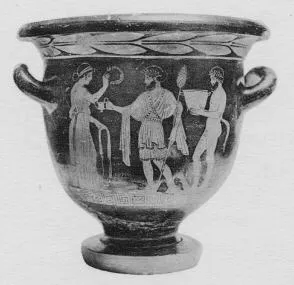 KRATER, BELL (SOUTH ITALIAN, APULIAN, RED-FIGURE)