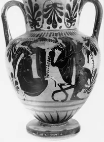 AMPHORA, NECK (ATHENIAN, BLACK-FIGURE)