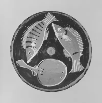 Campanian Red-Figure Fish Plate