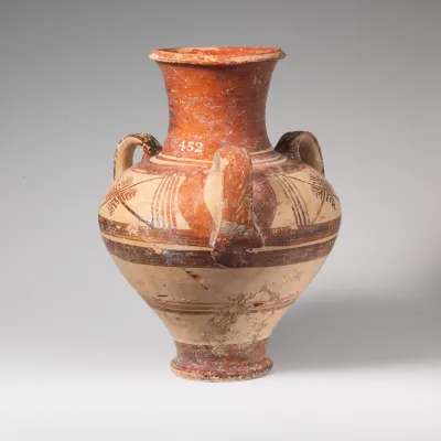 Terracotta pithoid jar