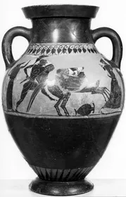 AMPHORA, BELLY, TYPE B (ATHENIAN, BLACK-FIGURE)