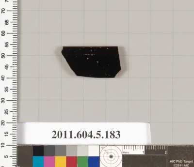 Terracotta rim fragment of a kylix (drinking cup)?