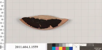 Terracotta fragment of a kylix (drinking cup)