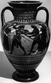 AMPHORA, NECK (ATHENIAN, BLACK-FIGURE)