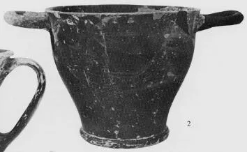 SKYPHOS (ATHENIAN, BLACK GLAZE)
