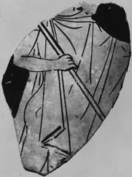 LEKYTHOS, FRAGMENT (ATHENIAN, RED-FIGURE)
