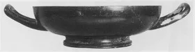 CUP, STEMLESS (ATHENIAN, BLACK GLAZE)