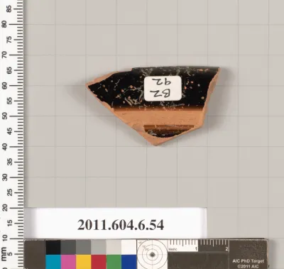 Terracotta rim fragment of an open shape