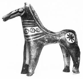 PYXIS LID, FRAGMENT (ATHENIAN GEOMETRIC)