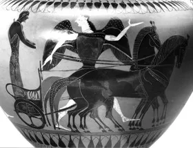 AMPHORA, NECK (ATHENIAN, BLACK-FIGURE)