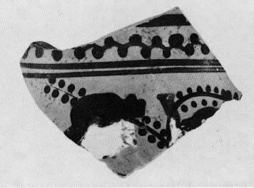 OLPE, FRAGMENT (ATHENIAN, BLACK-FIGURE)
