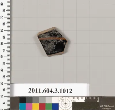 Terracotta fragment of a lekanis (covered dish)?