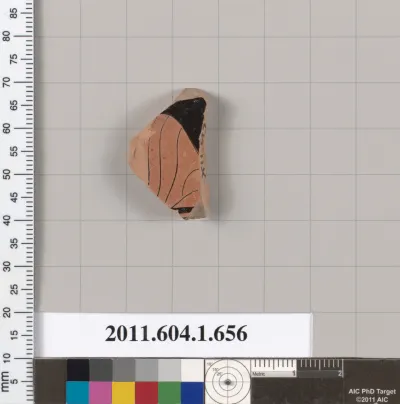 Terracotta fragment of a kylix (drinking cup)
