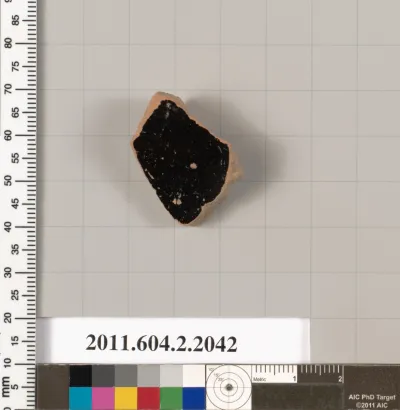Terracotta fragment of a skyphos (deep drinking cup)