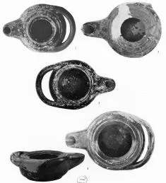 LAMP (ATHENIAN, BLACK GLAZE)