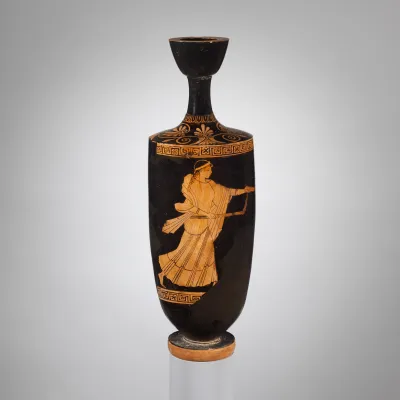 Terracotta lekythos (oil flask)