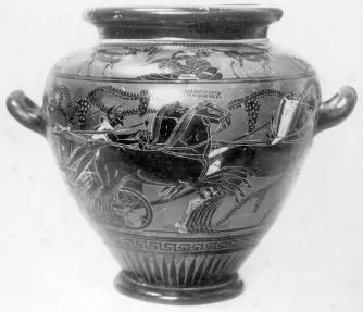 STAMNOS (ATHENIAN, BLACK-FIGURE)