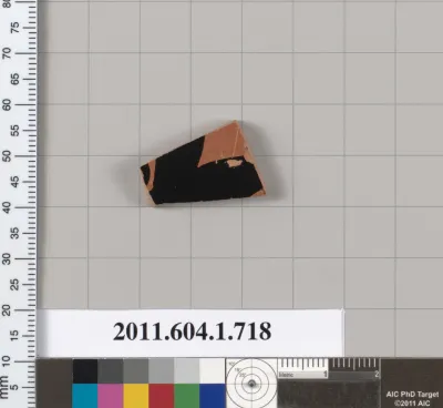 Terracotta fragment of a kylix (drinking cup)