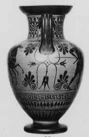 AMPHORA, NECK (ATHENIAN, BLACK-FIGURE)