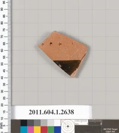Terracotta fragment of a kylix (drinking cup)